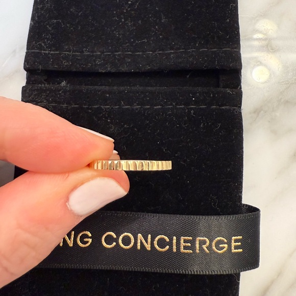 Ring Concierge Fluted Gold Stackable Ring (Slim 2mm) - Picture 3 of 3